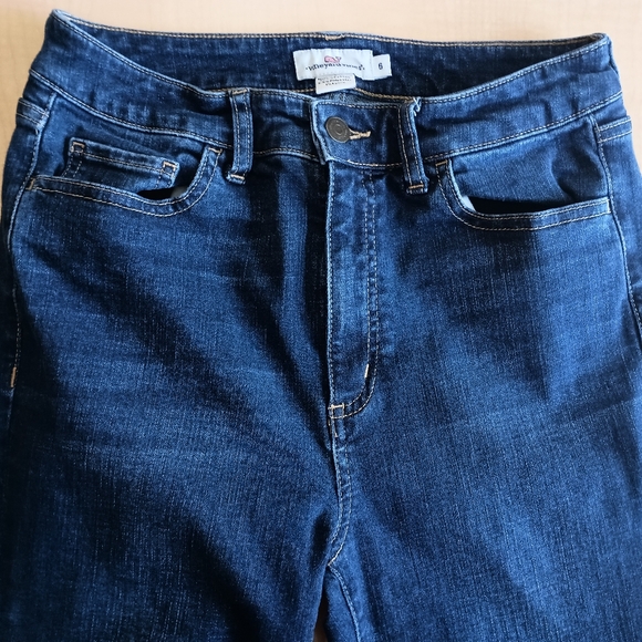 Vineyard Vines Dark Wash Skinny Jeans Size 6 - Picture 8 of 9
